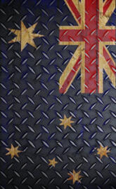 Aussie metal Flag 
