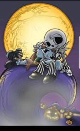 Chibi jack and sally