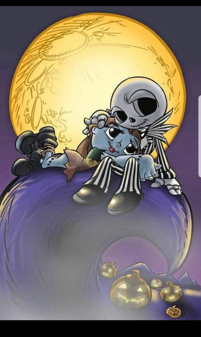 Chibi jack and sally