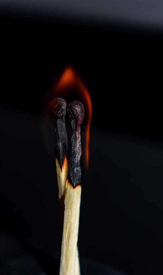 burning matches