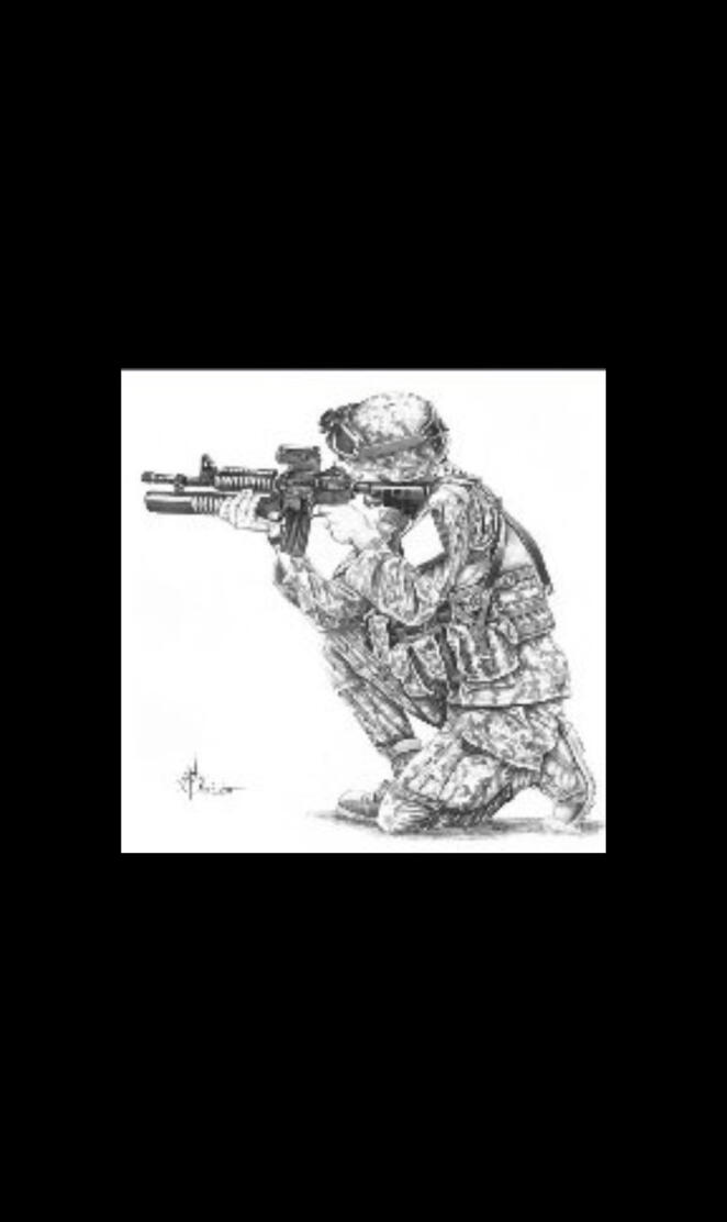 Kneeling soldier 