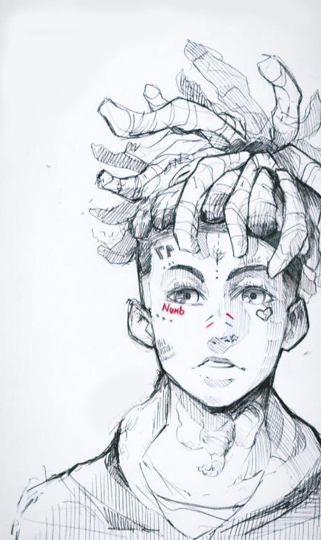 x*xtentacion drawed