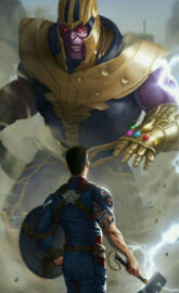 Thanos vs Tony stark
