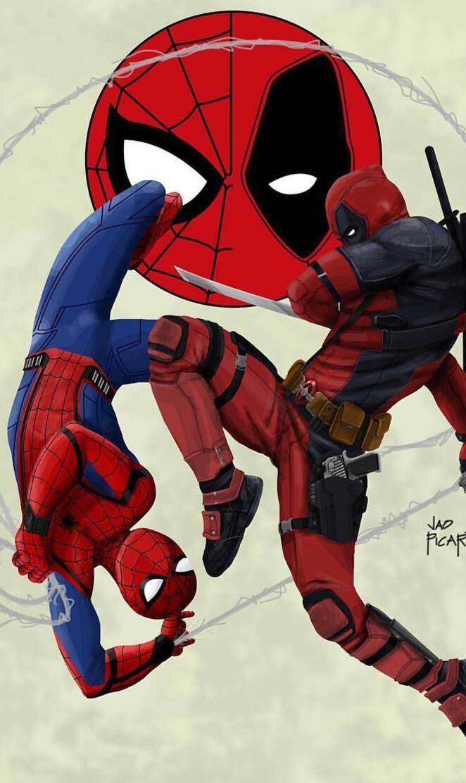 Deadpool and spiderman