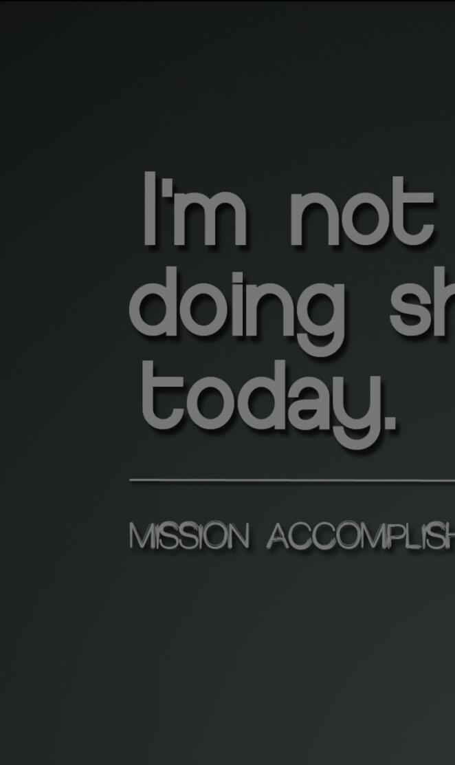 Mission Accomplished