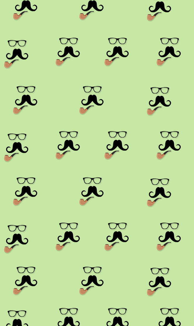 Cool mustache BG
