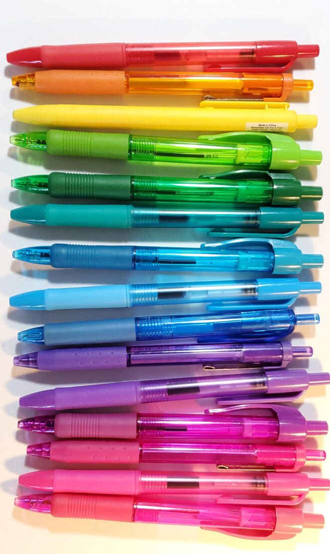 colourful pens (pride)