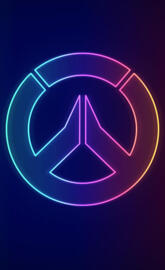 Neon Overwatch Logo