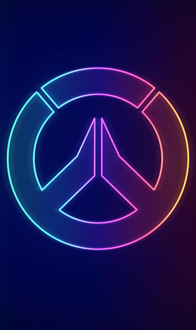 Neon Overwatch Logo