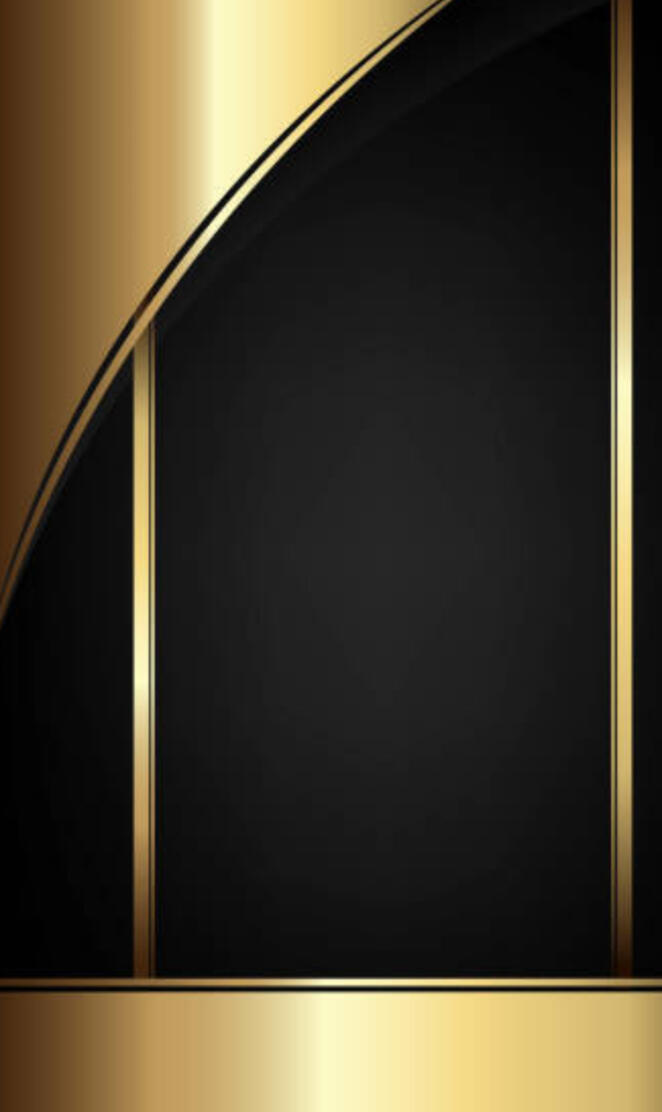 gold black curves neon