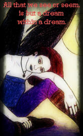 Goth Angel Quote art