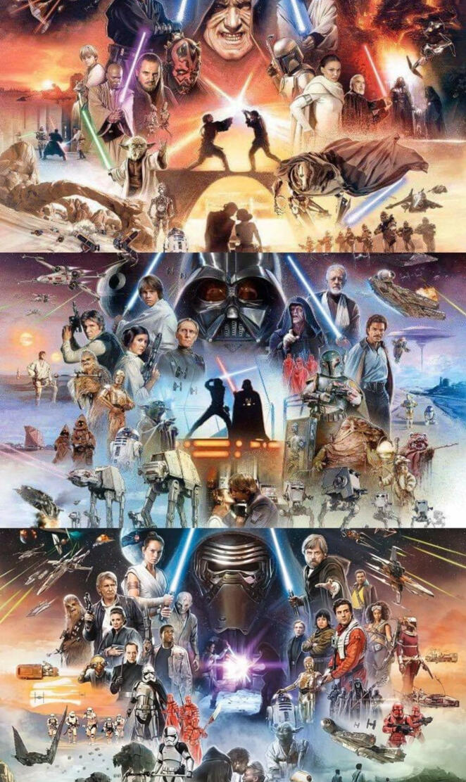 Starwars Through Time