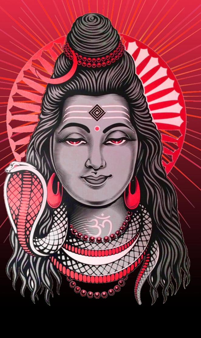 Lord Shiva face art