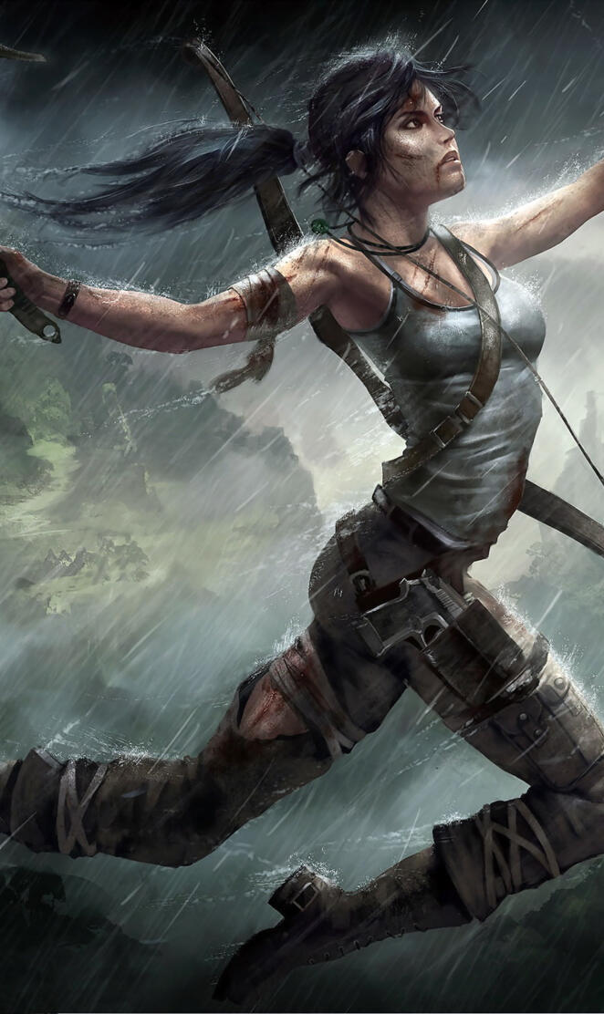 Lara Croft Jumping