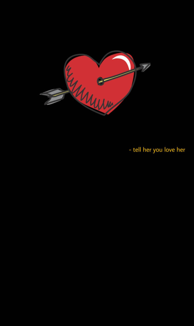 Arrow crossing Heart