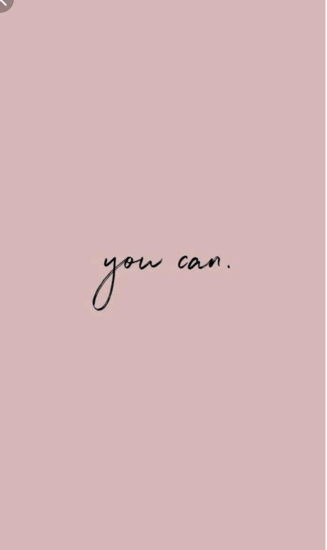 You can