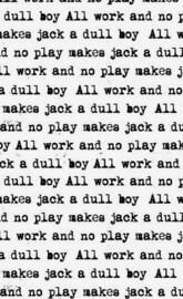 All work and No Play