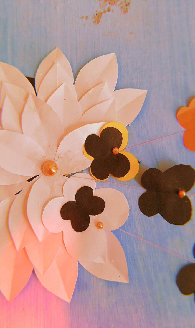 Paper flowers art