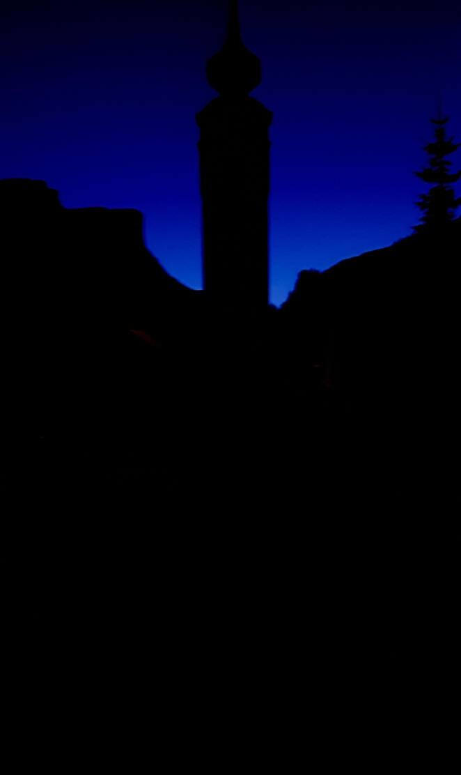 Montain in the night 