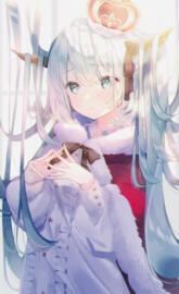 Christmas anime girl