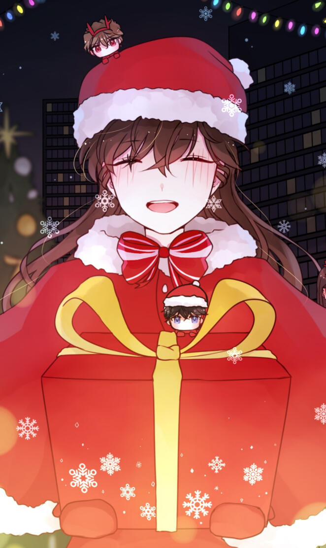 Anime girl christmas