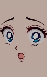 Surprised anime girl