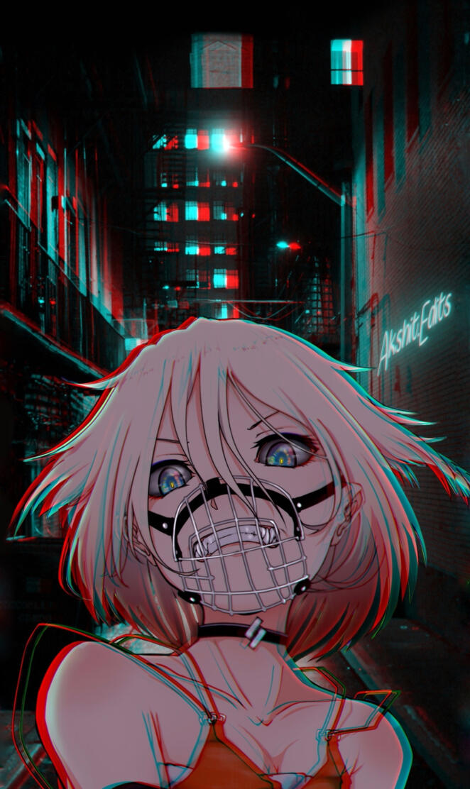 Anime girl glitched