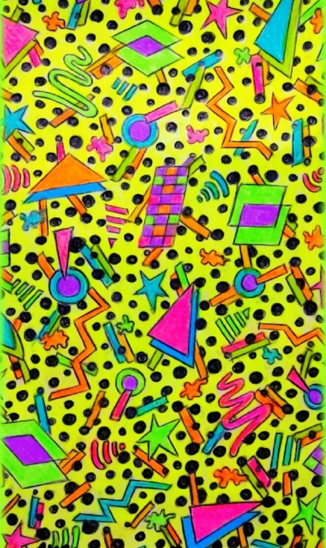 Retro 80s Design Art