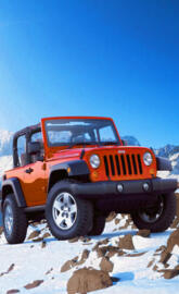 Orange Redish Jeep