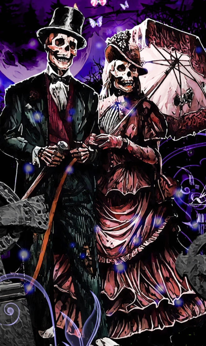 Couple in butterflies 