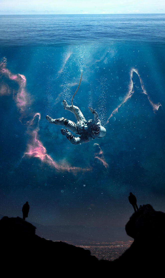 sky inthe astrounaut