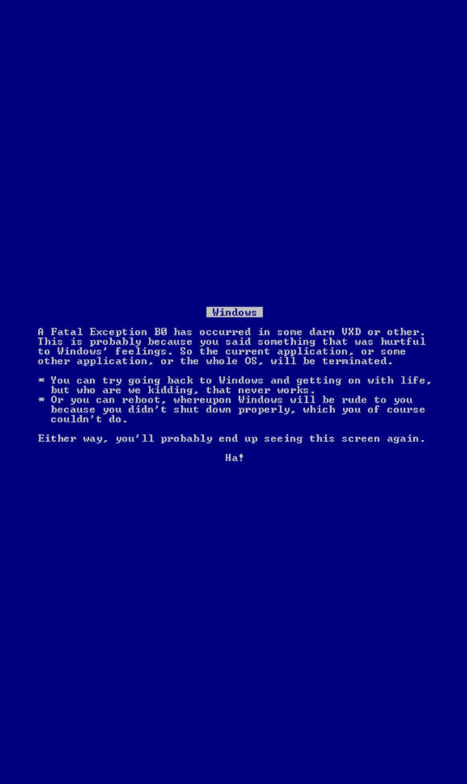 Blue Screen of Death