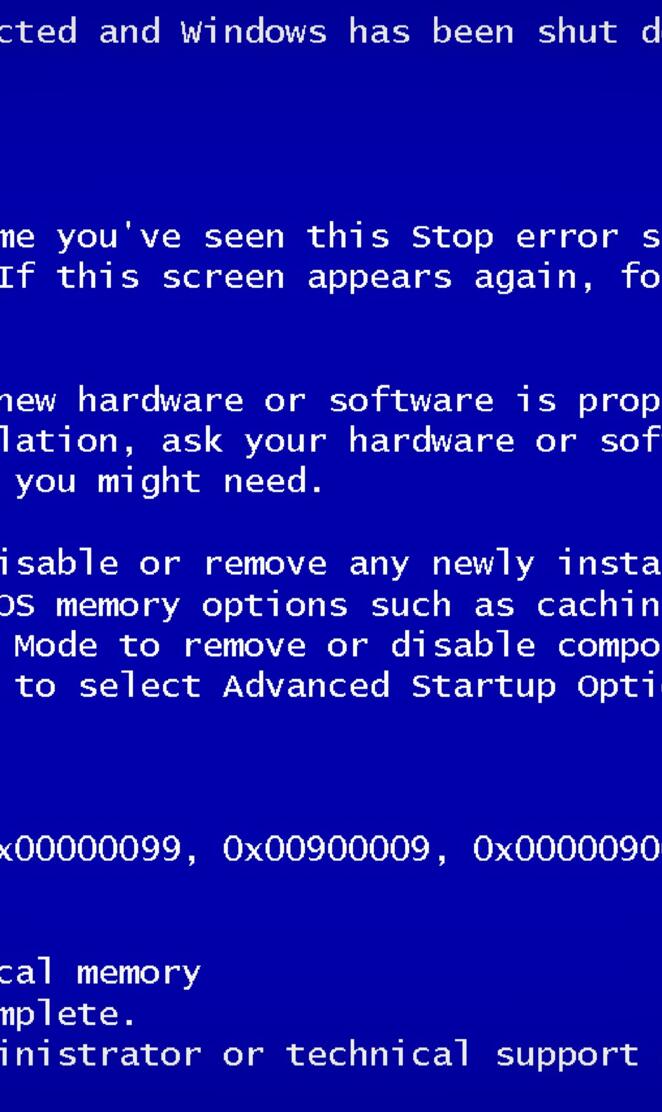 Blue Screen of Death