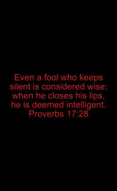 Proverbs 17:28