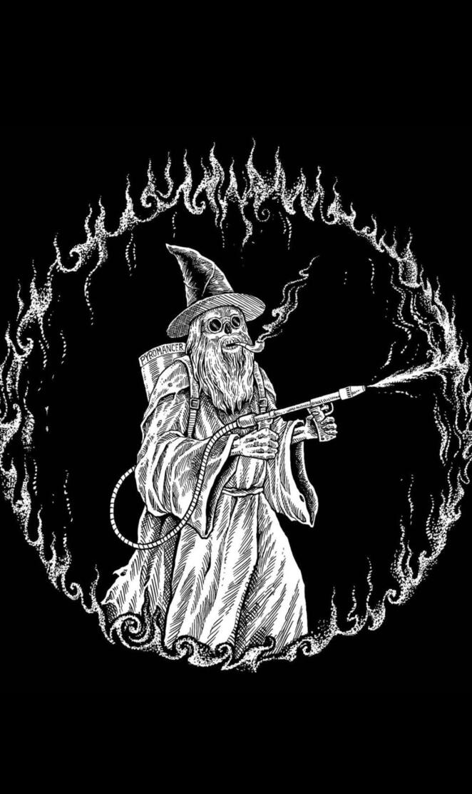 Wizard black skeleton