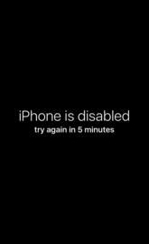 iPhone is disabled 