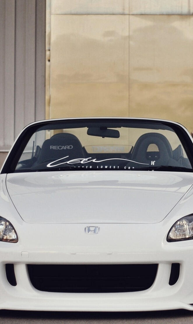 White Honda S2000