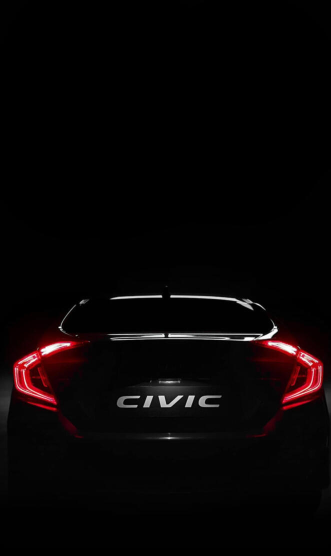 Honda civic backside