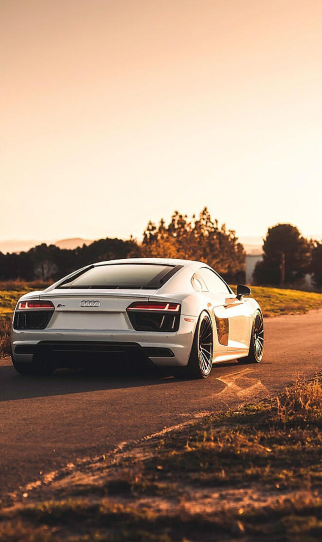 White Audi R8 