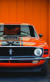 Orange Mustang 