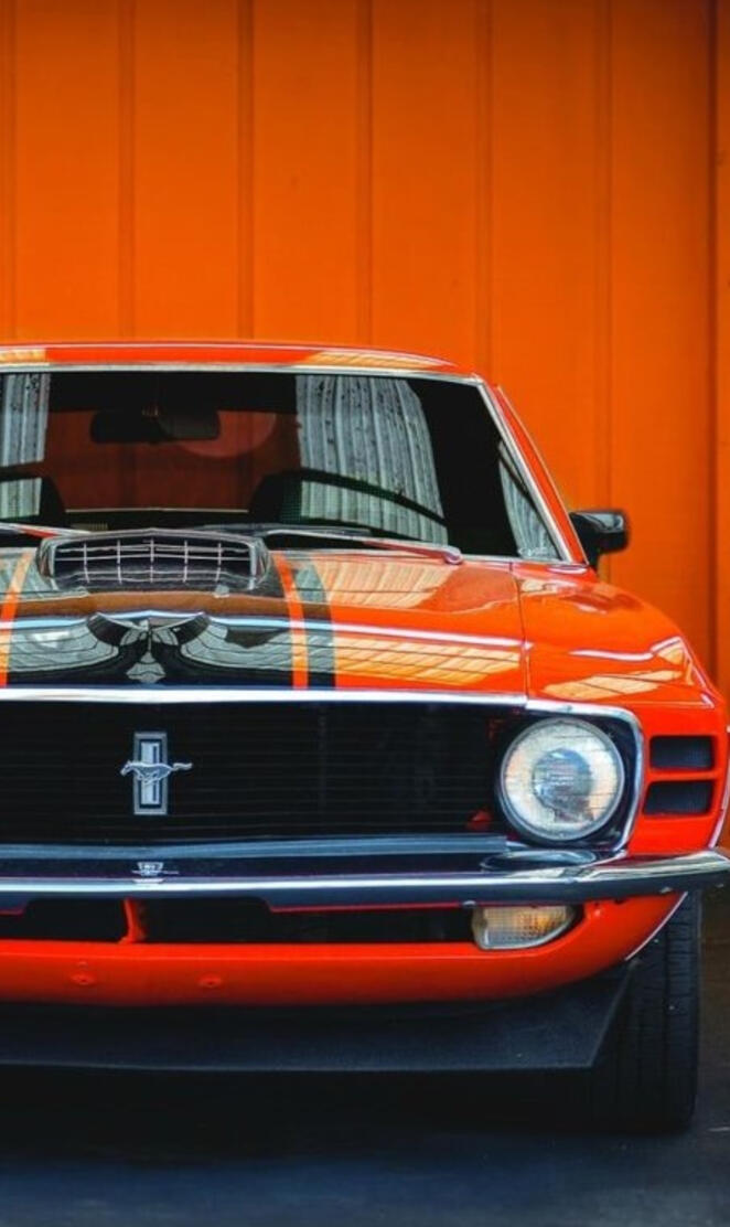Orange Mustang 