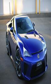 Blue car lexus