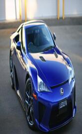 Blue car lexus