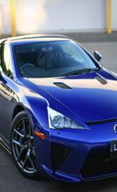 Blue car lexus