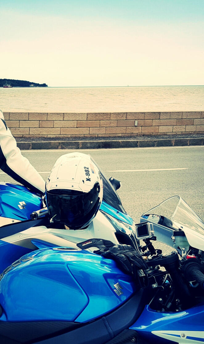 Biker suzuki dainese