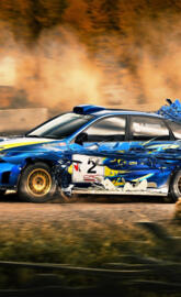 Blue STi Dirt 2009