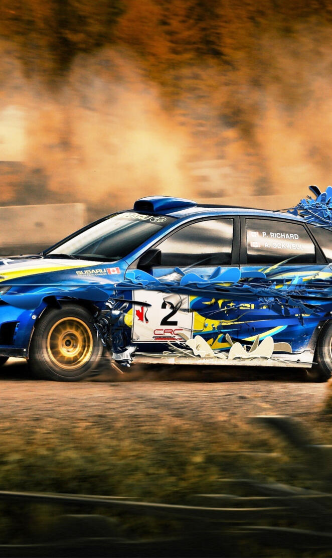 Blue STi Dirt 2009