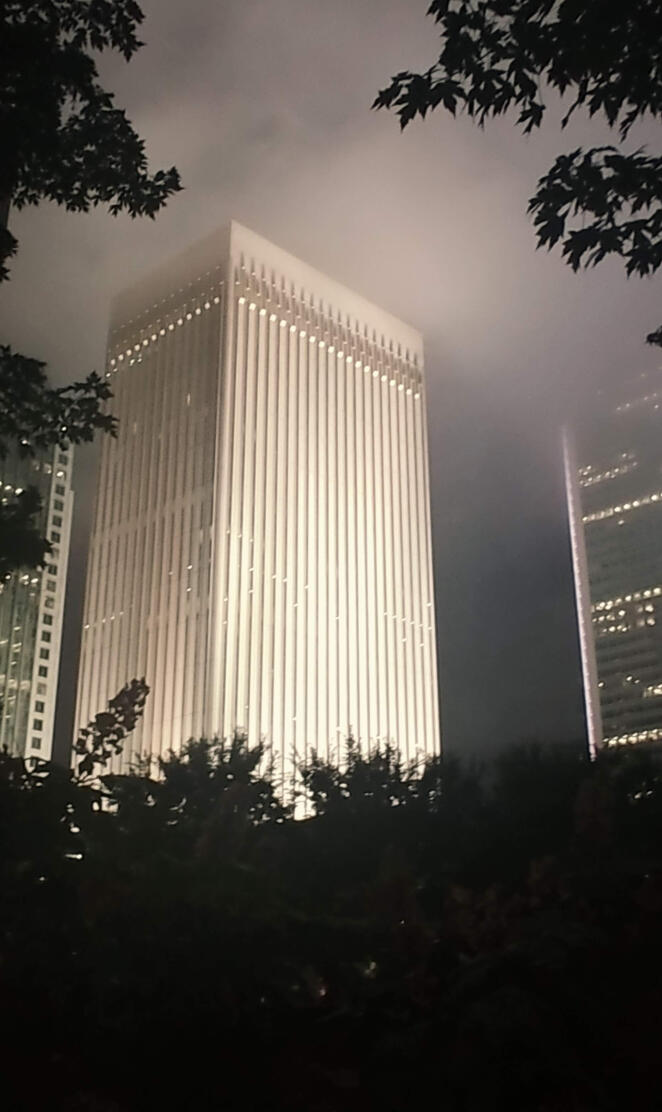 Foggy Building