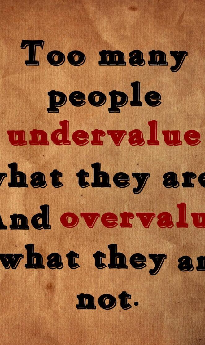 Undervalue