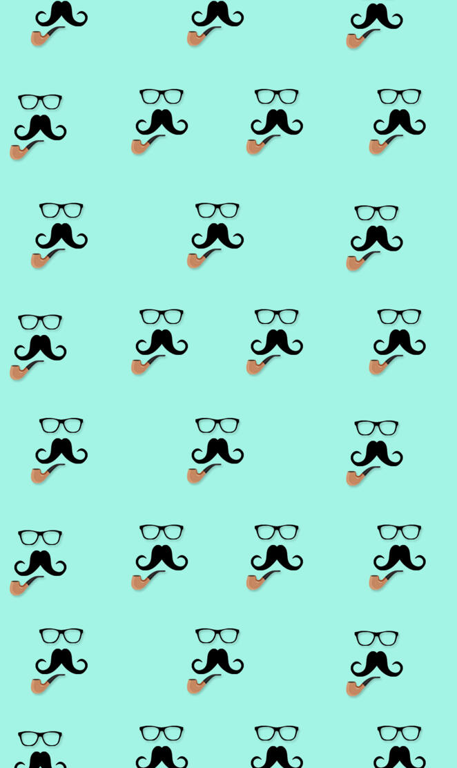 Cool mustache BG